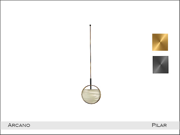 Sims 4 — Pilar Arcano CeilingLinght 1 by Pilar — Glamorous and elegant with a touch of golden sparkle