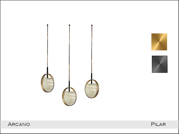 Sims 4 — Pilar Arcano CeilingLinght by Pilar — Glamorous and elegant with a touch of golden sparkle