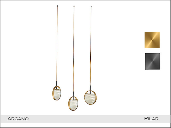 Sims 4 — Pilar Arcano CeilingLinghtMedium by Pilar — Glamorous and elegant with a touch of golden sparkle