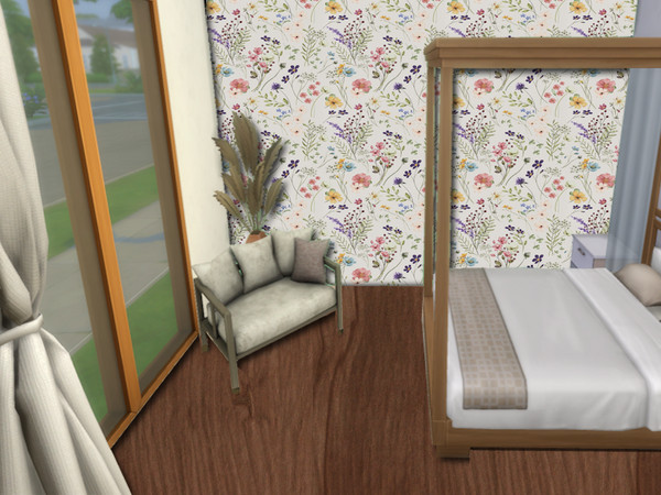 Sims 4 — Atlas Wood Floor by lavilikesims — A set of creations that includes wood flooring and walling with matching