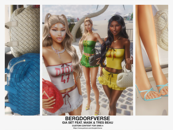 Sims 4 — Bergdorf - Gia Set by VentaStudio — Bauletto Bag