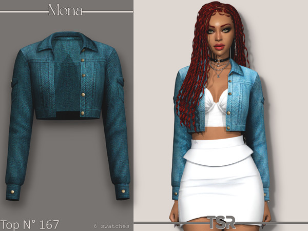 Sims 4 — Top_167 by Mona — -New mesh-