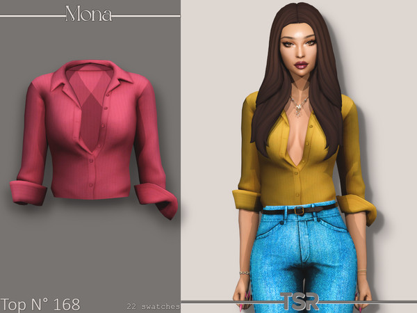 Sims 4 — Top_168 by Mona — -New mesh-