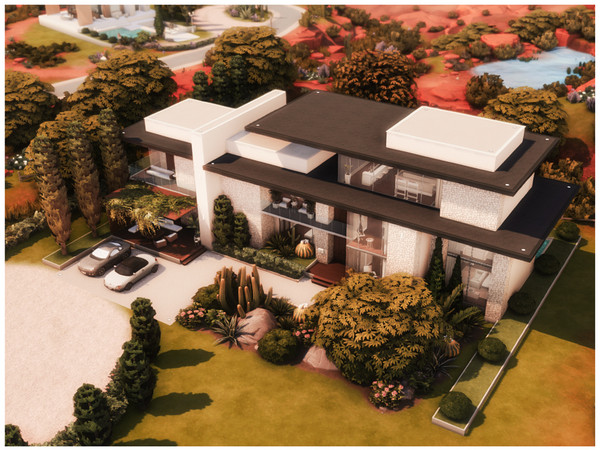 Sims 4 — MM. Modern House 113 by Merin_Martini — My Sims 4 lots some are inspired from random pictures that I found on
