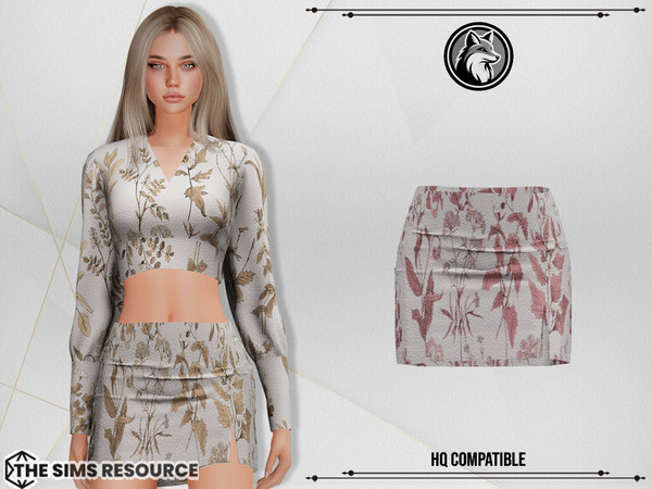 Sims 4 — Layla Set Skirt by ForLima — 6 Colors