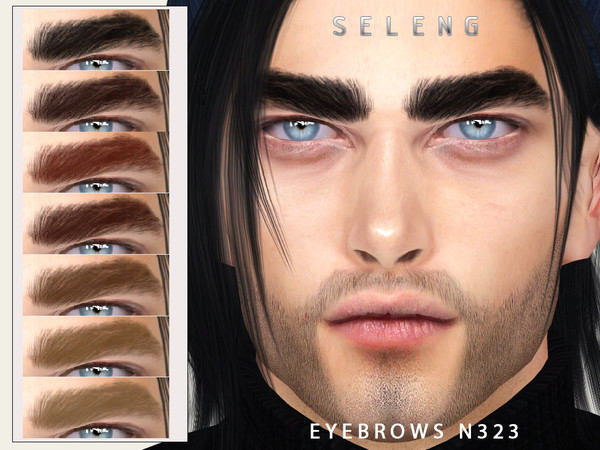 Sims 4 — Eyebrows N323 by Seleng — The eyebrows has 21 colours and HQ compatible. Allowed for teen, young adult, adult