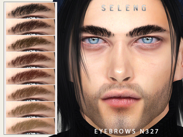 Sims 4 — Eyebrows N327 by Seleng — The eyebrows has 21 colours and HQ compatible. Allowed for teen, young adult, adult