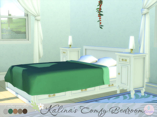 Sims 4 — Kalina's Commode by CCrush — Turn your Sims bedroom into the coziest spot in the house with Kalina's Comfy