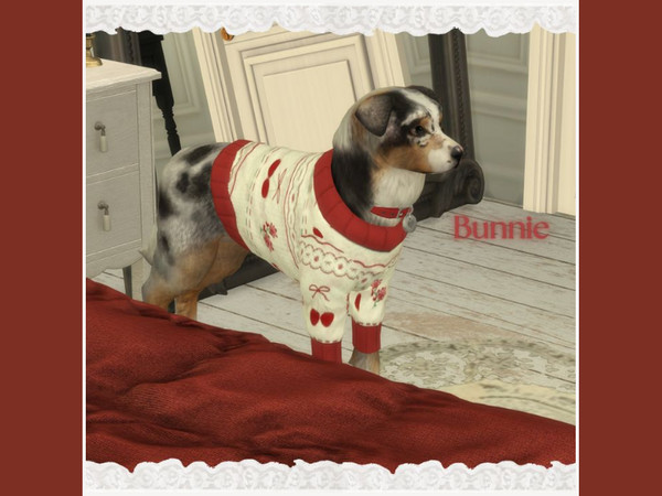 Sims 4 — Large Dog Sweater by ThatBunnie — Clothing for large dog only