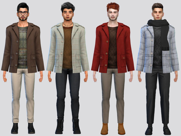 Sims 4 — Mock Fall Coat Jacket by McLayneSims — TSR EXCLUSIVE