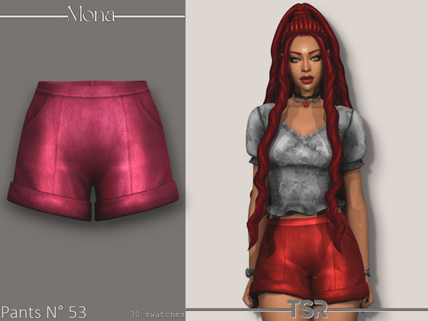 Sims 4 — Pants_53 by Mona — -New mesh-