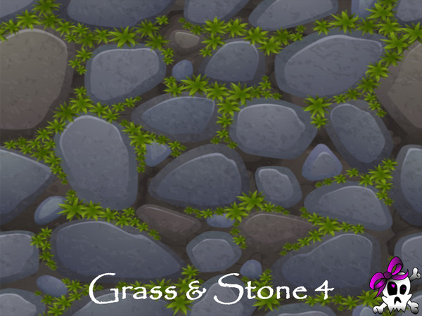 Sims 4 — Kerre_grass&stone4.package by Kerre2215 — Another set of terrain paints with grass and stones that blend