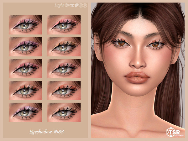 Sims 4 — Eyeshadow N188 by Layla — Previews were made using HQ Mod