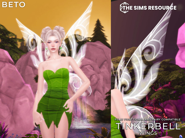 Sims 4 — Timkerbell (Wings) by Beto_ae0 — Wings inspired by a very famous fairy, Enjoy it