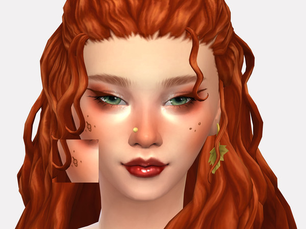 Sims 4 — Acorn Birthmarks by Sagittariah — base game compatible, 5 swatches, properly tagged, enabled for all occults,