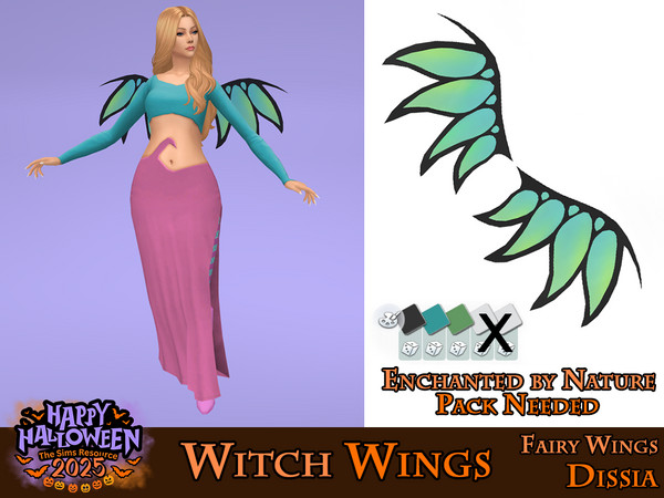 Sims 4 — WITCH Wings by Dissia — Wings based on a cartoon fairy girls series