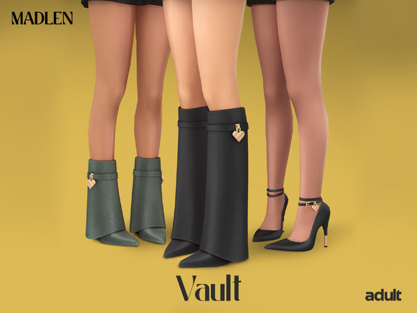 Sims 4 — [Madlen] Vault Stilettos.package by Madlen — Made for walking, strutting, and maybe breaking a few hearts along
