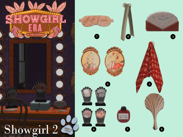 Sims 4 — Showgirl 2 by siomisvault — Has been a beautiful ride! I hope you enjoy this set it's the second part of