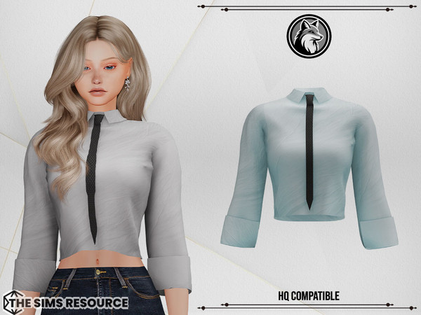 Sims 4 — Kelly Top by ForLima — 2 Colors