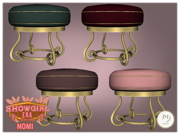 Sims 4 — Jomsims showgirl Era Nomi pouf1 by jomsims — For our Show girl Collection, discover Beauty Dance Dressing
