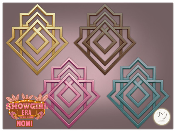 Sims 4 — Jomsims showgirl Era Nomi wall ornament1 by jomsims — For our Show girl Collection, discover Beauty Dance