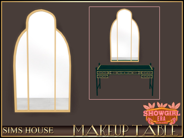 Sims 4 — Sims House MIRROR | MAKEUP TABLE by Sims_House — MAKEUP TABLE