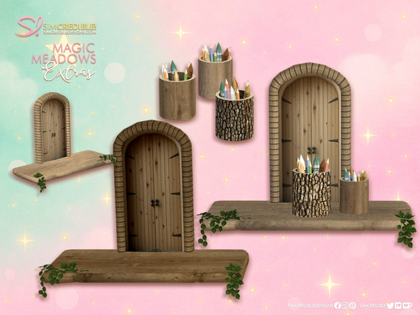 Sims 4 — Magic Meadows Pencils by SIMcredible! — While decorating our Magic Meadows Fairy set, we missed some little