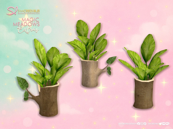 Sims 4 — Magic Meadows Mini Plant by SIMcredible! — While decorating our Magic Meadows Fairy set, we missed some little