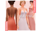 Sims 4 — Blue Craving - Madeleine Wedding Dress by Blue_Craving — An elegant yet simple wedding dress.