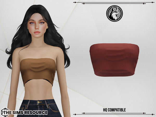 Sims 4 — Ayesha Top by ForLima — 4 Colors