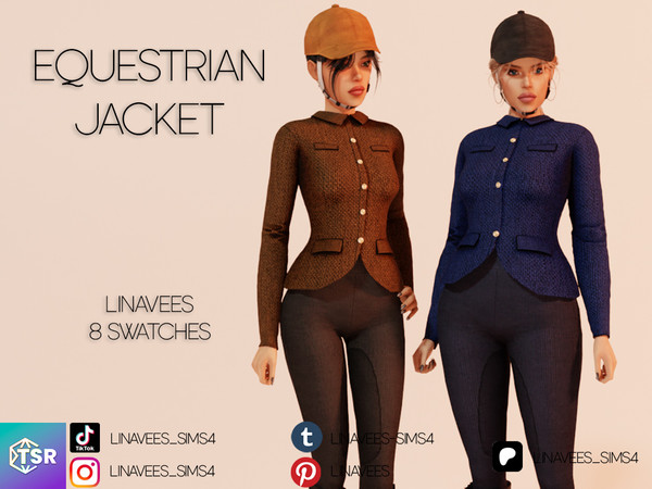 Sims 4 — KIRA - EQUESTRIAN JACKET by linavees — New Mesh