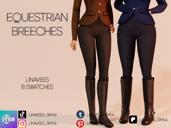 Sims 4 — KIRA - EQUESTRIAN BREECHES by linavees — New Mesh