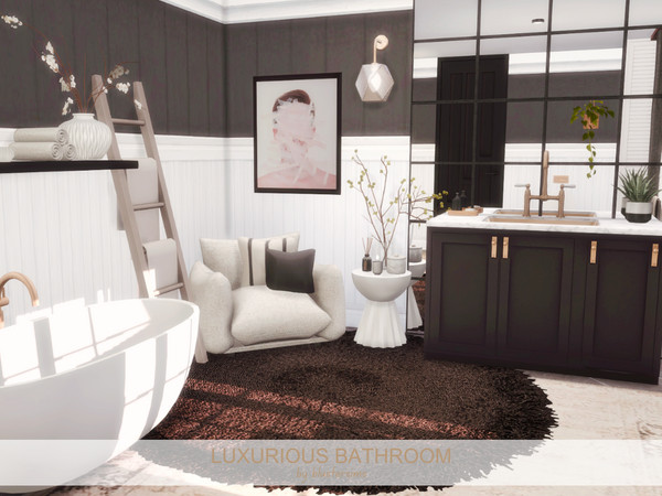 Sims 4 — Luxurious Bathroom by BlusterSims — Size: 5x4