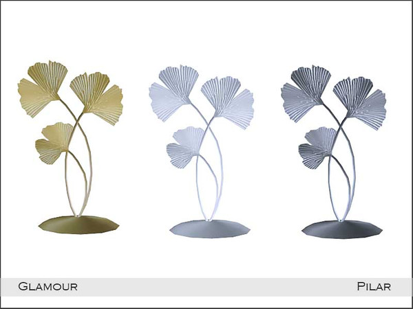 Sims 4 — Pilar Glamour Sculpture by Pilar — A small, elegant corner in two colors, gold and silver