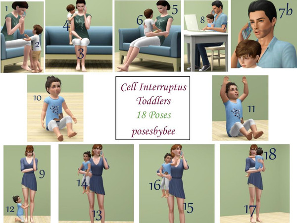 Sims 3 — Cell Interruptus - Toddlers by jessesue2 — Toddlers interrupting parents when they are trying to work on the
