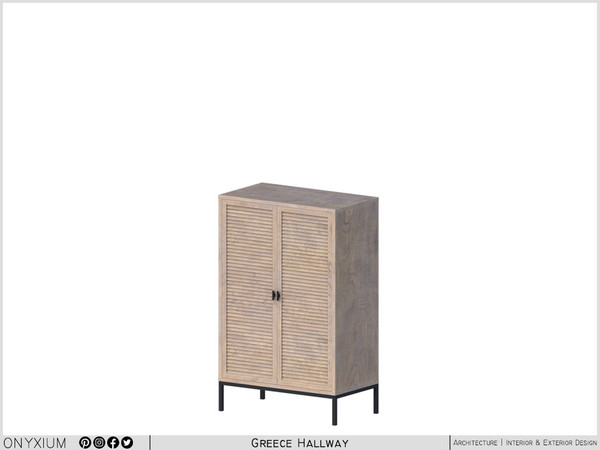 Sims 4 — Greece Cupboard With Two Doors by Onyxium — Onyxium@TSR Design Workshop Hallway Collection - Belong To The 2025