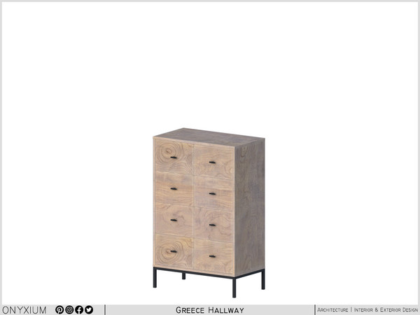 Sims 4 — Greece Cupboard With Eight Drawers by Onyxium — Onyxium@TSR Design Workshop Hallway Collection - Belong To The