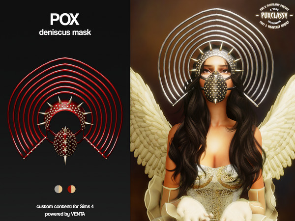 Sims 4 — POX - HB Deniscus Mask by VentaStudio — Karlie Heavenly Dress