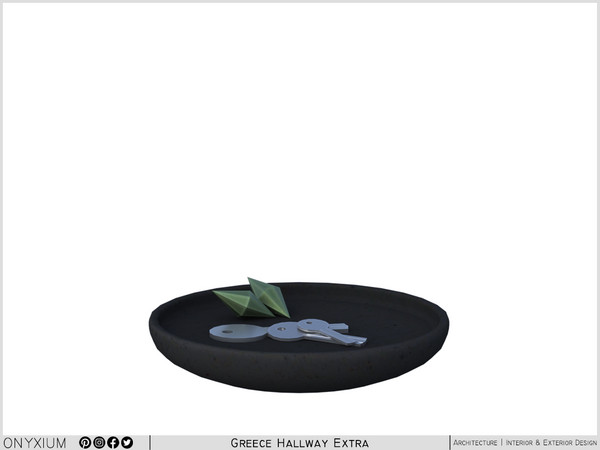 Sims 4 — Greece Key Bowl by Onyxium — Onyxium@TSR Design Workshop Hallway Collection - Belong To The 2025 Year