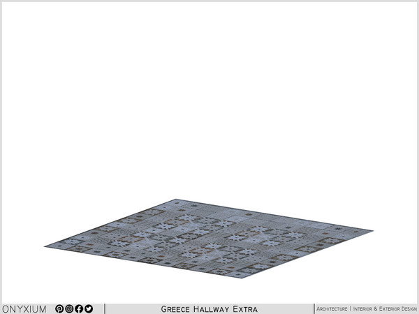 Sims 4 — Greece Rug by Onyxium — Onyxium@TSR Design Workshop Hallway Collection - Belong To The 2025 Year