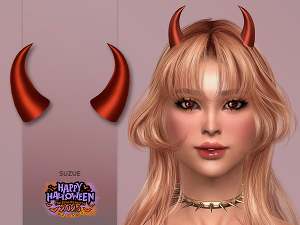 Sims 4 — Chaos Horns by Suzue — New Mesh (Suzue)