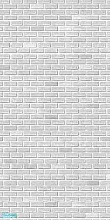 Sims 2 — Maxis Brick Wall White by simmyfan2852 — Part of the Maxis Brick Wall Recolor Set