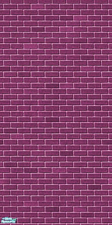 Sims 2 — Maxis Brick Wall Purple by simmyfan2852 — Part of the Maxis Brick Wall Recolor Set