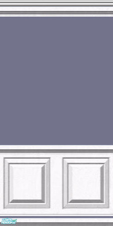 Sims 2 — Grayblue 2 by chayann — Gray blue wall with white panel.