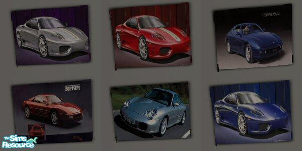 Sims 2 — Fast Cars by jokerette — 6 posters of cars - shows up under "Revolutionary Rebellion Poster"