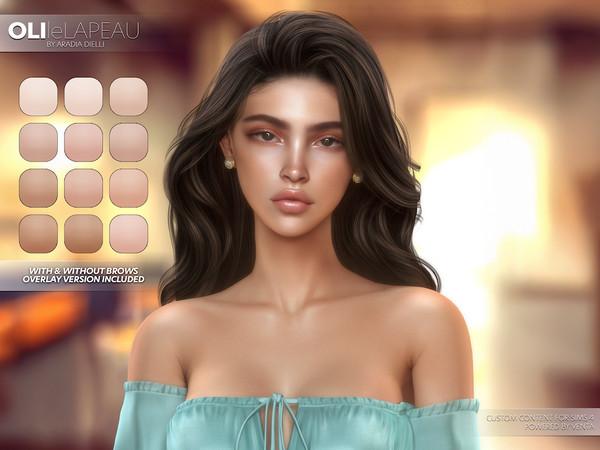 Sims 4 — leLAPEAU - Oli Skin Overlay by VentaStudio — Oli Skin