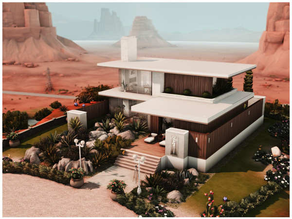 Sims 4 — MM. Modern House 117 by Merin_Martini — My Sims 4 lots some are inspired from random pictures that I found on