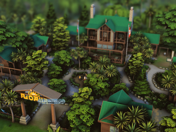 Sims 4 — Teenage Camp (NO CC) by plumbobkingdom — This rustic camp was created especially for teenagers seeking fun and