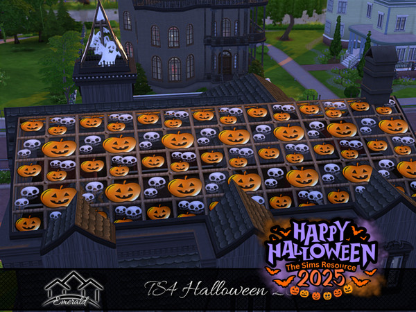 Sims 4 — TS4 Halloween 2025 roof2 by Emerald — Hope your Halloween is full of tricks and treats!