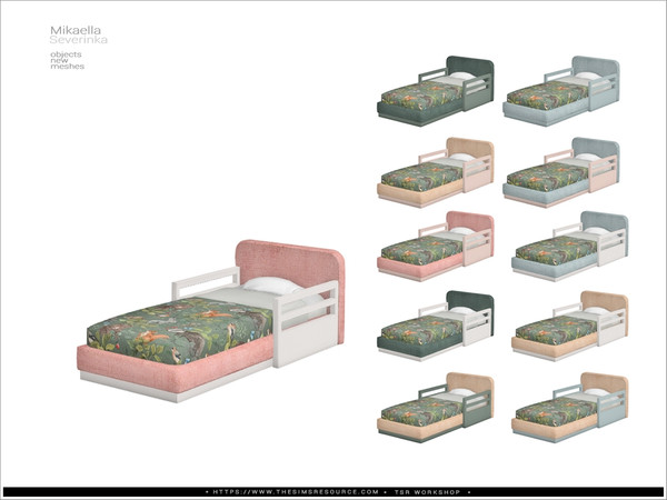 Sims 4 — Mikaella - toddler's bed by Severinka_ — A set of furniture and decor for the design of a children's room.